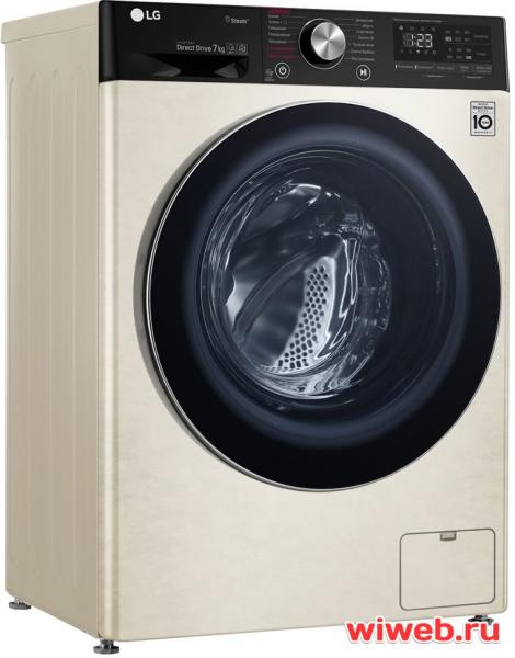 картинка LG F2V5HS9B бежевый/черный (пар, дозагрузка) стирал. машина в интернет-магазине  BTK-shop.ru Судак